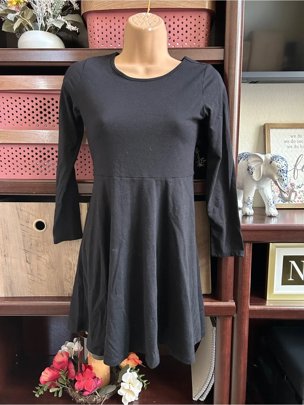 Children’s Place Girls Large (10/12) Black Dress
